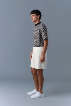 SEBASTIAN Vertical Quilted Shorts