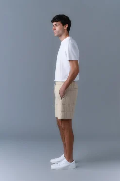 SEBASTIAN Vertical Quilted Shorts