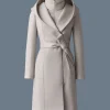 SHIA-SLB 2-in-1 double-face wool coat with removable bib
