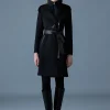 SHIA-SLB 2-in-1 double-face wool coat with removable bib