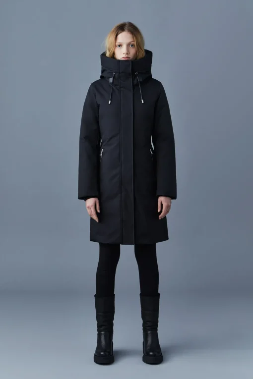 SHILOH 2-in-1 fitted down coat with removable bib