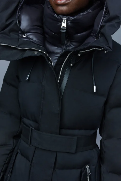 SHYLA 2-in-1 down coat with removable bib