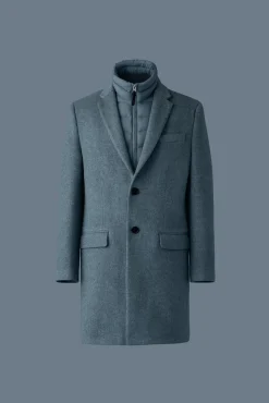 SKAI-SLB 3-in-1 wool coat with removable down liner
