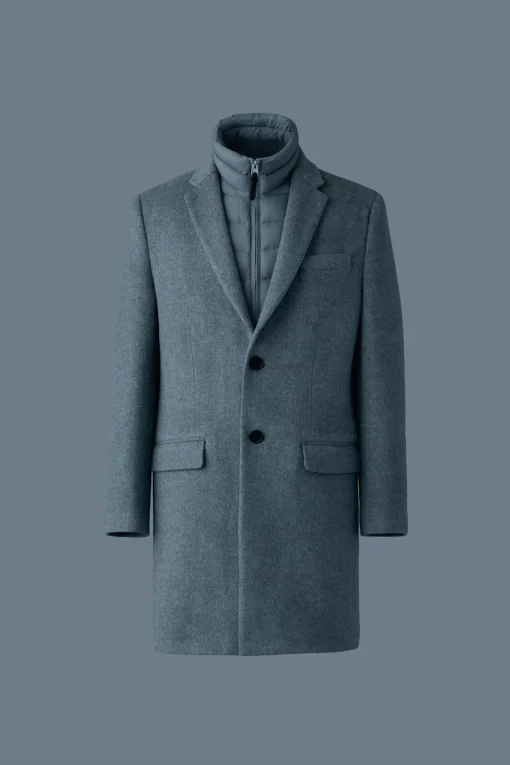 SKAI-SLB 3-in-1 wool coat with removable down liner