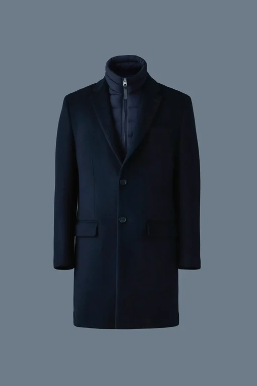 SKAI-SLB 3-in-1 wool coat with removable down liner
