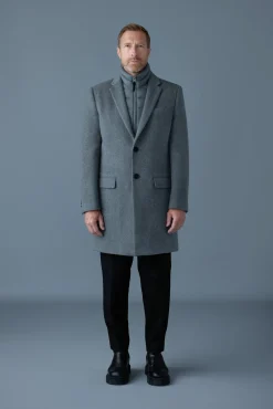 SKAI-SLB 3-in-1 wool coat with removable down liner