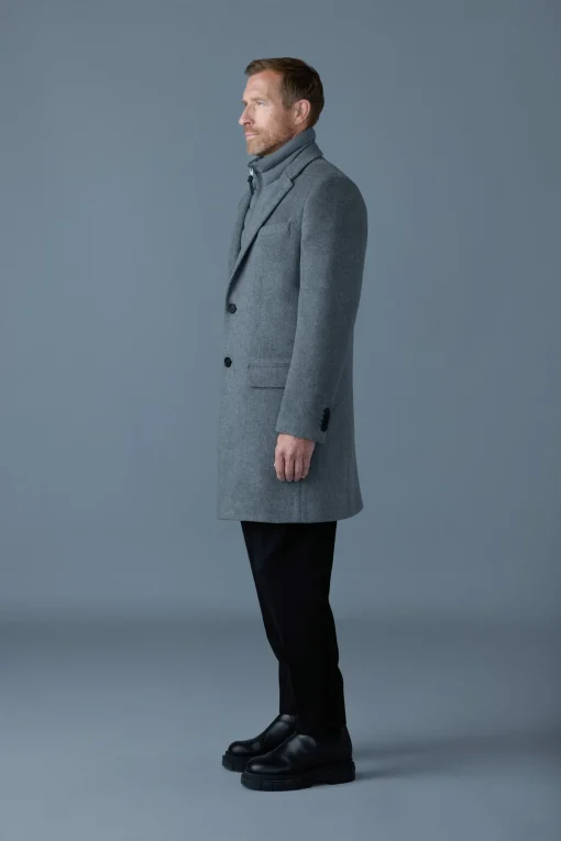 SKAI-SLB 3-in-1 wool coat with removable down liner