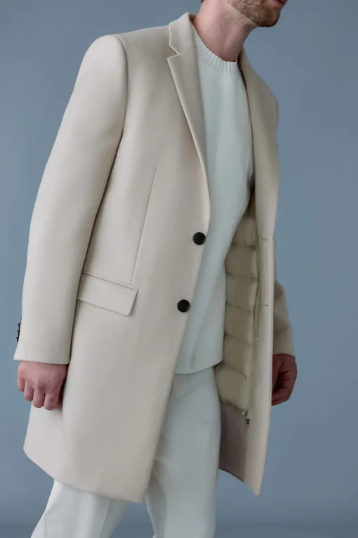 SKAI-SLB 3-in-1 wool coat with removable down liner