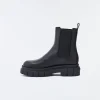 STORM unlined lug sole (R) Leather Chelsea boot for women