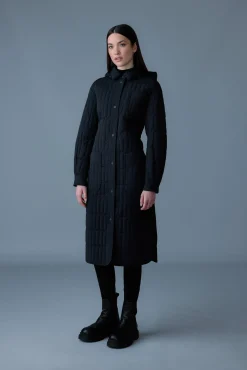 TADOKA Light down vertical quilted coat