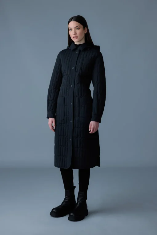 TADOKA Light down vertical quilted coat