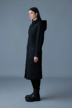 TADOKA Light down vertical quilted coat