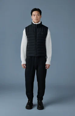 TITUS Perpendicular channel quilt down vest