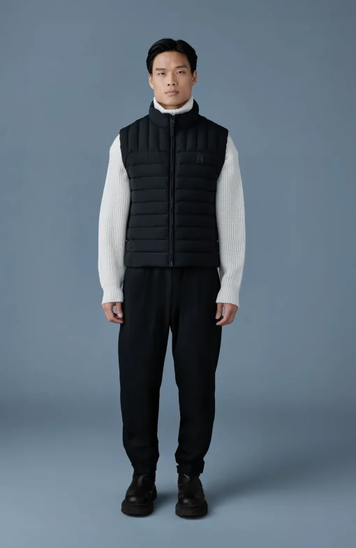 TITUS Perpendicular channel quilt down vest