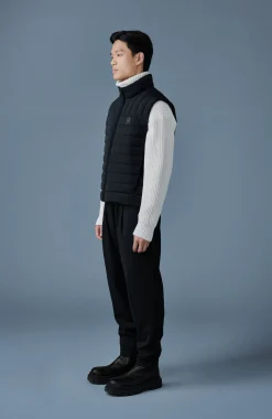 TITUS Perpendicular channel quilt down vest