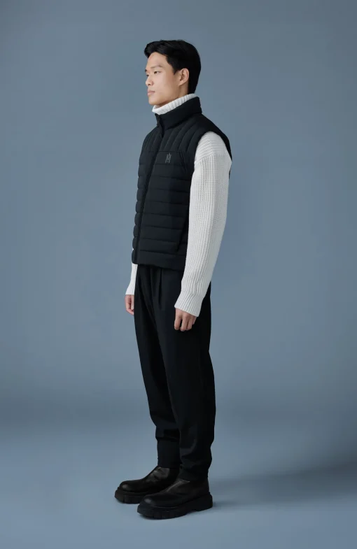 TITUS Perpendicular channel quilt down vest