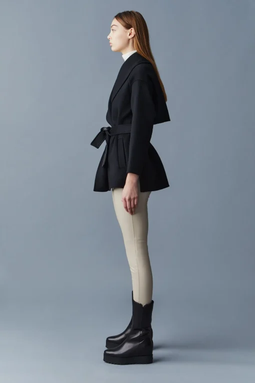 TYRA Double-Face wool robe jacket