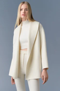 TYRA Double-Face wool robe jacket