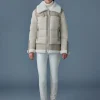 VANNA Mixed-media shearling down jacket