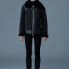 VANNA Mixed-media shearling down jacket