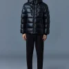 VICTOR lustrous light down jacket with hood for men