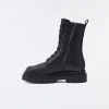 WARRIOR shearling-lined (R) Leather combat boot for men