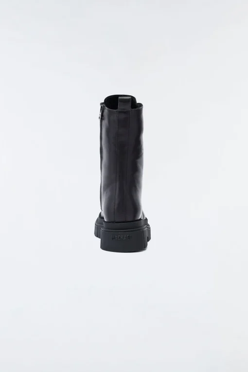 WARRIOR shearling-lined (R) Leather combat boot for men