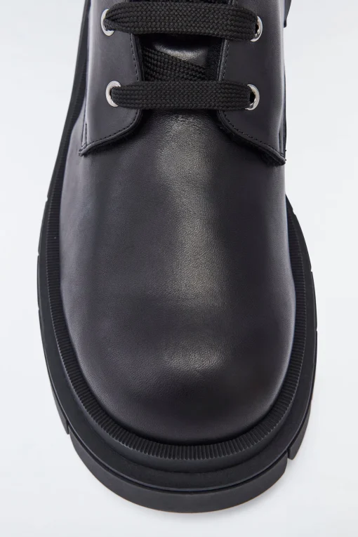 WARRIOR shearling-lined (R) Leather combat boot for men