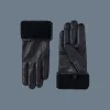WILLIS (R)Leather glove with shearling cuff