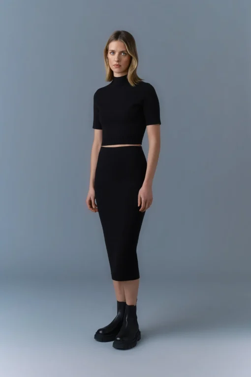 WYNONA Stretch Viscose Pencil Skirt